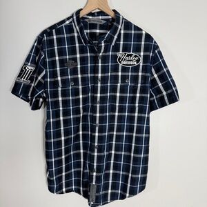 Harley-Davidson Men's Navy Checkered Shirt